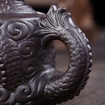 Hot Sale Purple Clay Teapot, παραδοσιακό κινέζικο Tea Pot Dragon And Phoenix Tea Kettle Premium Tea, purple Clay Kungfu Tea Set