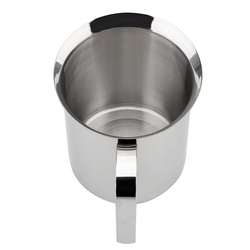 HOOMIN Ručna pjenilica za mlijeko Dvostruka mrežica Mlijeko za vrhnje 400/800 ML Mrežasta pjena za mlijeko od nehrđajućeg čelika Mješalica za kavu