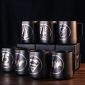 Кана за разпенване на мляко Кана за разпенване на кафе от неръждаема стомана Незалепващо покритие Разпенваща се черна кана Кана за разпенване на мляко Кана за разпенване на мляко Направи си сам Кана