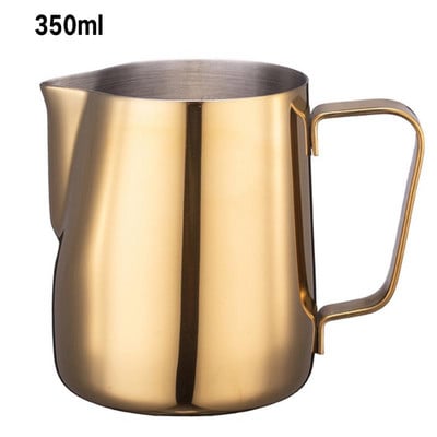 350/600ML ulcior de spumare a laptelui din oțel inoxidabil, cafea espresso, barista, latte, cappuccino, cești cu cremă de lapte pentru barista