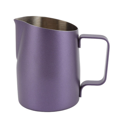 450/600 ml-es rozsdamentes acél tejhabos kancsó Tejkancsó Kávésbögre Ferde szájú Élelmiszer-minőségű húzós virágcsésze Latte Art eszköz