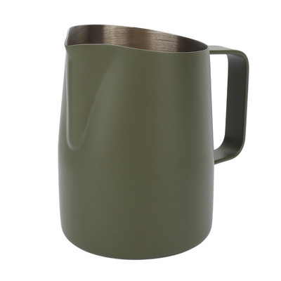 450/600 ml-es rozsdamentes acél tejhabos kancsó Tejkancsó Kávésbögre Ferde szájú Élelmiszer-minőségű húzós virágcsésze Latte Art eszköz