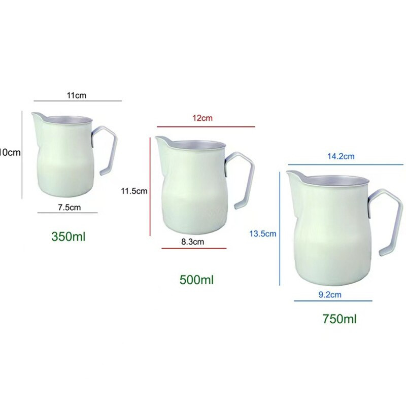 Кана за разпенване на мляко от неръждаема стомана 304 Кана за приготвяне на пяна за еспресо кафе Barista Craft Чаша за лате Капучино