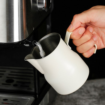 Κανάτα γάλακτος από ανοξείδωτο χάλυβα Αφρώδης κανάτα γάλα 350ml Μηχανή εσπρέσο Cappuccino Latte Art Frothing Pitcher Barista Milk Jug Cup