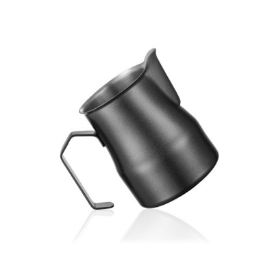 Кана за мляко от неръждаема стомана Кана за разпенване на мляко 350 ml Еспресо машина Cappuccino Latte Art Разпенваща се стомна Кана за бариста Чаша за мляко