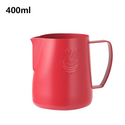 JIBBI Vrč za mlijeko na pari od nehrđajućeg čelika Neprianjajući vrč za mlijeko Pull Flower Cup Savršen za kavu Cappuccino Latte Art