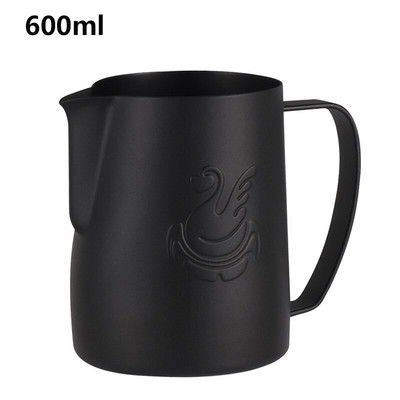 JIBBI Vrč za mlijeko na pari od nehrđajućeg čelika Neprianjajući vrč za mlijeko Pull Flower Cup Savršen za kavu Cappuccino Latte Art
