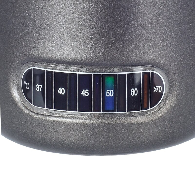 Nerūdijančio plieno pieno putų ąsotis su integruotu termometru, 20 uncijų / 600 ml pieno kavos cappuccino Latte Art putojimo ąsotis