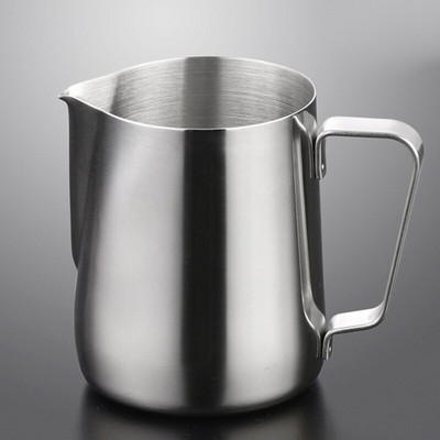 100-1500 ml-es tejeskancsó rozsdamentes acél habosító kancsó Húzós virágcsészék Kávés tejhabosító bögre Latte Art tejhab eszköz Kávékészlet