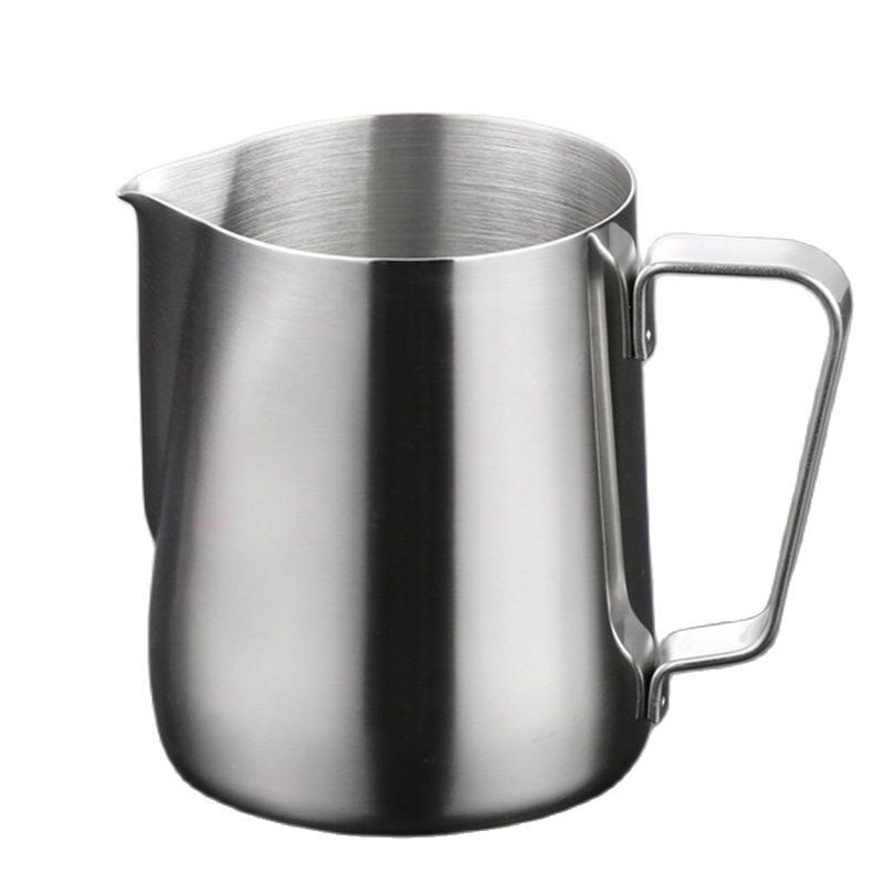 100-1500 ml-es tejeskancsó rozsdamentes acél habosító kancsó Húzós virágcsészék Kávés tejhabosító bögre Latte Art tejhab eszköz Kávékészlet