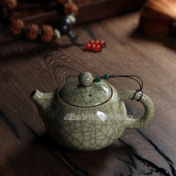 Гореща разпродажба Xi Shi pot Crackle Glaze Ge Kiln Longquan Celadon Zisha Ceramics Arts China Teapot Porcelain yixing Clay Antique Teapot