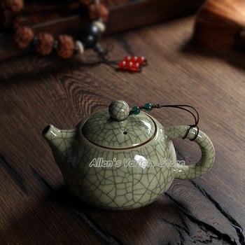 Hot Sale Xi Shi pot Crackle Glaze Ge Kiln Longquan Celadon Zisha Ceramics Arts China Teapot Porcelain yixing Clay Antique Teapot