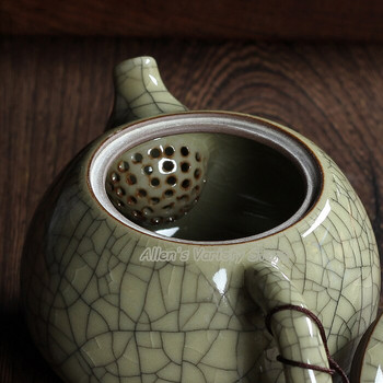 Гореща разпродажба Xi Shi pot Crackle Glaze Ge Kiln Longquan Celadon Zisha Ceramics Arts China Teapot Porcelain yixing Clay Antique Teapot