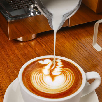Φλιτζάνι Latte από ανοξείδωτο ατσάλι 450ml/600ml με αντικολλητικό φλιτζάνι γάλακτος με αφρόγαλα Κατάλληλο για Latte Art Coffee Latte