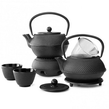 Чайник в китайски традиционен стил Топлоустойчиви железни чайници с инфузер от неръждаема стомана Отливка Чайник Чайник Чайник