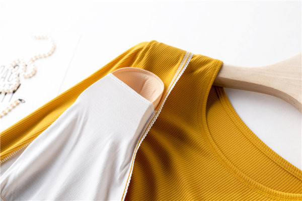 Cămașă de noapte pentru alăptare, cu mânecă lungă, de culoare uni