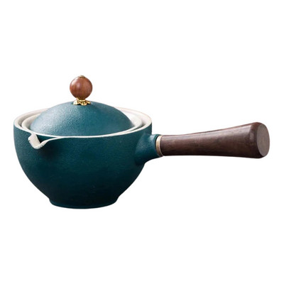Kerámia teáskanna 160 ml Háztartási Kung Fu Oolong Filteres teafőző oldalsó fogantyúval Tökéletes ajándék karácsonyi barátok családjának