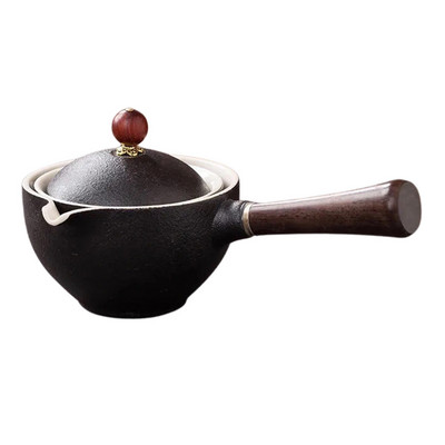 Kerámia teáskanna 160 ml Háztartási Kung Fu Oolong Filteres teafőző oldalsó fogantyúval Tökéletes ajándék karácsonyi barátok családjának