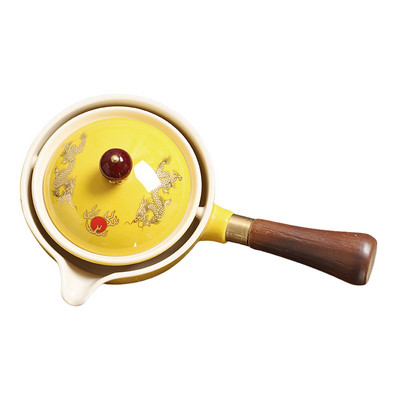 Kerámia teáskanna 160 ml Háztartási Kung Fu Oolong Filteres teafőző oldalsó fogantyúval Tökéletes ajándék karácsonyi barátok családjának