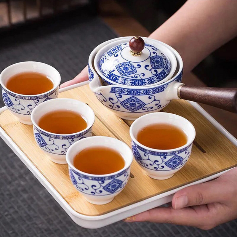 Kerámia teáskanna 160 ml Háztartási Kung Fu Oolong Filteres teafőző oldalsó fogantyúval Tökéletes ajándék karácsonyi barátok családjának