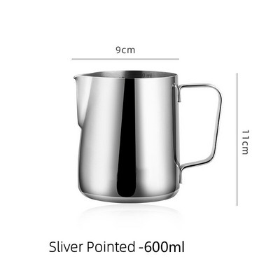 Cană cu spumă de lapte, cană cu spumă de lapte, cană cu spumă de cafea, din oțel inoxidabil