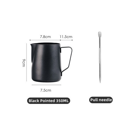 Cană cu spumă de lapte, cană cu spumă de lapte, cană cu spumă de cafea, din oțel inoxidabil