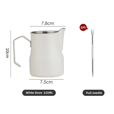 Cană cu spumă de lapte, cană cu spumă de lapte, cană cu spumă de cafea, din oțel inoxidabil