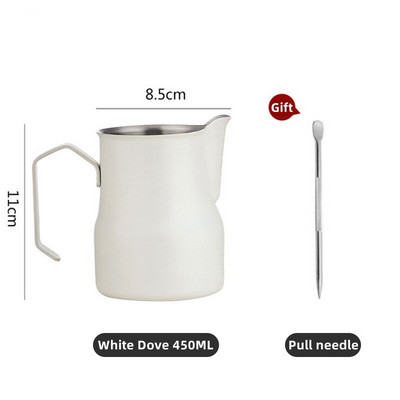 Cană cu spumă de lapte, cană cu spumă de lapte, cană cu spumă de cafea, din oțel inoxidabil