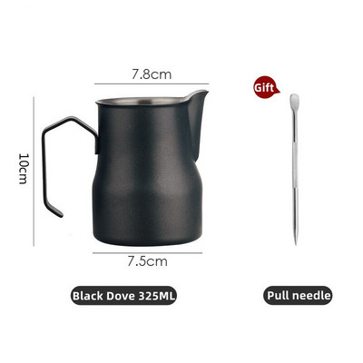 Cană cu spumă de lapte, cană cu spumă de lapte, cană cu spumă de cafea, din oțel inoxidabil