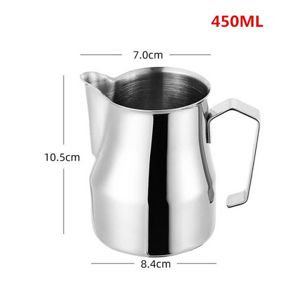 Tejhabosító kancsó 350 ml 450 ml 750 ml Espresso kávékancsó Barista Craft Cofee Latte Kiváló minőségű habosító kancsó bögre habosító kancsó