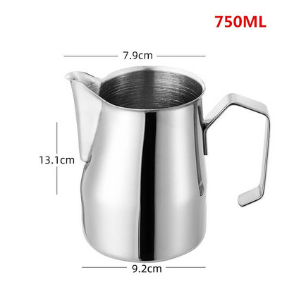 Tejhabosító kancsó 350 ml 450 ml 750 ml Espresso kávékancsó Barista Craft Cofee Latte Kiváló minőségű habosító kancsó bögre habosító kancsó