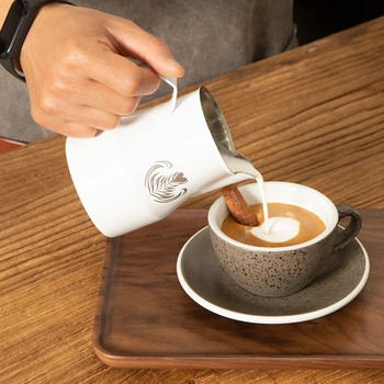 ΝΕΑ 350/500/700ml από ανοξείδωτο ατσάλι Ιταλικός Espresso Latte Art Milk Frothing Pitch Cana Steaming Milk Milk Boam