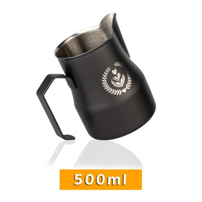 NAUJAS 350/500/700 ml nerūdijančio plieno itališkas espresso latte Art pieno putų ąsotis garuojantis ąsotis pieno putų talpa