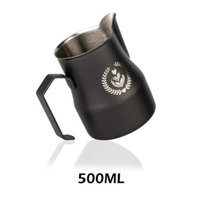 NAUJAS 350/500/700 ml nerūdijančio plieno itališkas espresso latte Art pieno putų ąsotis garuojantis ąsotis pieno putų talpa