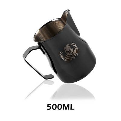 NAUJAS 350/500/700 ml nerūdijančio plieno itališkas espresso latte Art pieno putų ąsotis garuojantis ąsotis pieno putų talpa