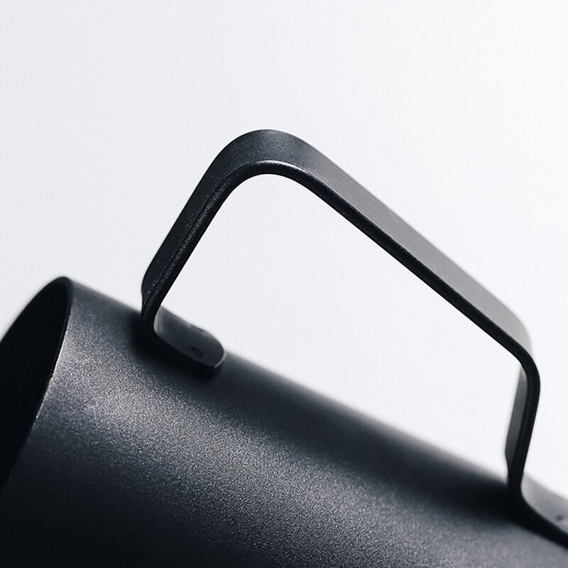 Espresso kávé tejhabos kancsó rozsdamentes acél tapadásmentes gőzölő kancsó Barista Latte Art habosító csésze fekete 350/600ml