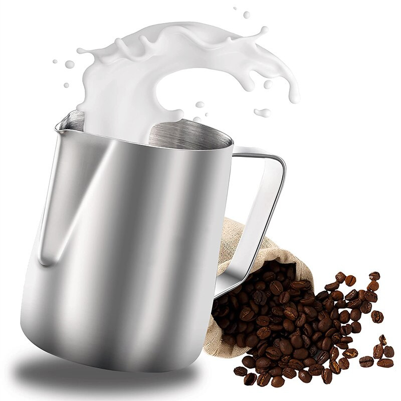 350/600 ml-es kávéhabosító tejhabos kancsó Rozsdamentes acél eszpresszó kávé Barista Art tejkrémes csésze cappuccino kancsók