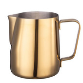 Oțel inoxidabil 304, auriu, ulcior pentru spumare a laptelui, cafea espresso, barista, artizanat, latte, cappuccino, cremă, ulcior pentru spumă