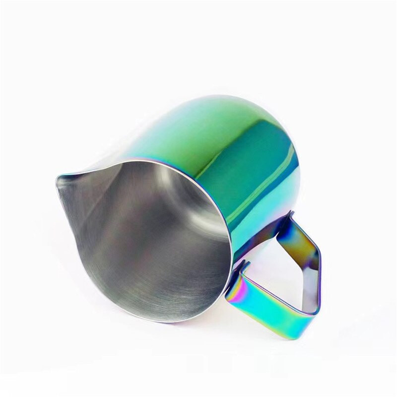 Oțel inoxidabil 304, auriu, ulcior pentru spumare a laptelui, cafea espresso, barista, artizanat, latte, cappuccino, cremă, ulcior pentru spumă