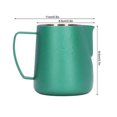400 ml-es rozsdamentes acél hattyú tejkancsó habosító kancsó Kávé Craft Latte cappuccino tejszínes csésze