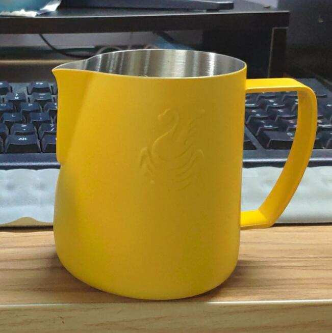 400 ml-es rozsdamentes acél hattyú tejkancsó habosító kancsó Kávé Craft Latte cappuccino tejszínes csésze