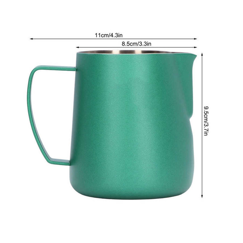 400 ml-es rozsdamentes acél hattyú tejkancsó habosító kancsó Kávé Craft Latte cappuccino tejszínes csésze