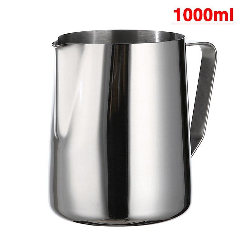 Vrč za mlijeko od nehrđajućeg čelika, modna posuda za pjenjenje kave i lattea, metalni vrč, šalica, kuhinjski alat za mlijeko 350 ml/600 ml/1000 ml