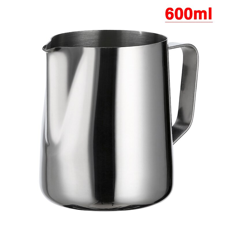 Vrč za mlijeko od nehrđajućeg čelika, modna posuda za pjenjenje kave i lattea, metalni vrč, šalica, kuhinjski alat za mlijeko 350 ml/600 ml/1000 ml