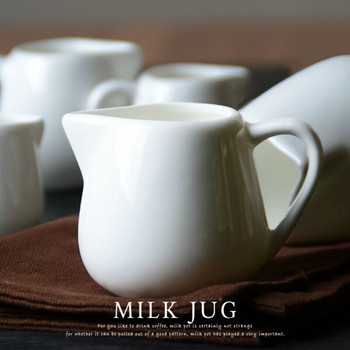 White Mini Milk Jug Cafe Barista Καφετιέρα Espresso Αξεσουάρ Καπουτσίνο Καπουτσίνο Απογευματινό Τσάι Στάμνα Φλιτζάνι Χονδρική