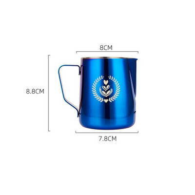 350 ml/600 ml rozsdamentes acél espresso húzó virágcsésze tejhabos edény tejhab csésze Scale Coffee Steam Pot kávéfőzővel
