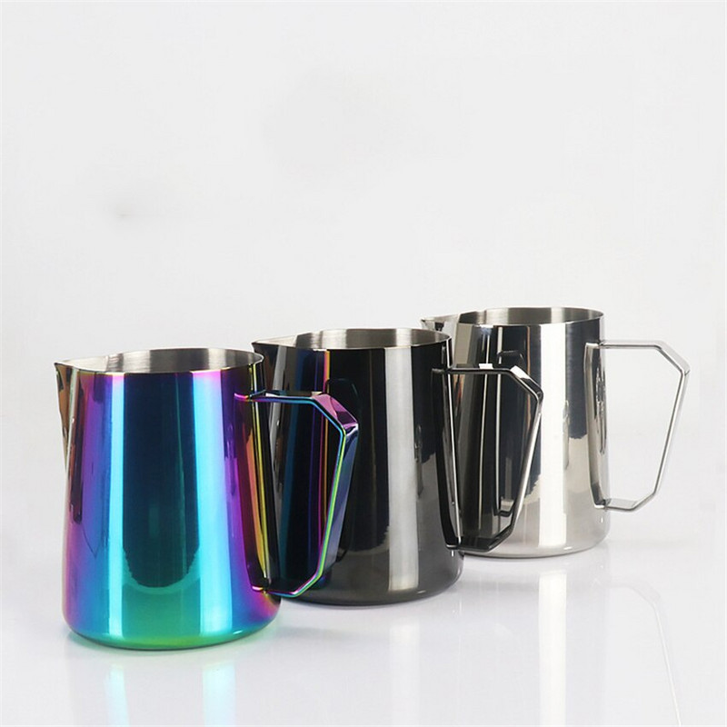 600 ML Vrč za kavu i mlijeko Vrč za pjenjenje od nehrđajućeg čelika Pull Flower Cup Pjenilica za mlijeko od kave Latte Art Alati za kavu s pjenom od mlijeka