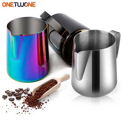 Nerūdijančio plieno ąsotis Pieno putojimo ąsotis Espreso kavos ąsotis Barista Craft kavos puodas Latte pieno putų ąsotis