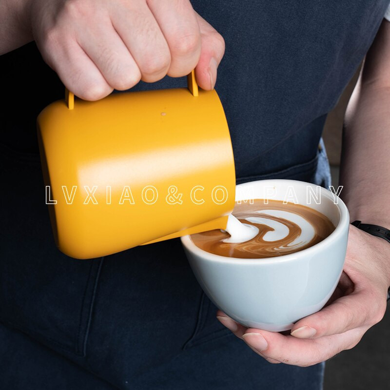 250/450/500ml watchget Rozsdamentes acél tejhabos kancsó Espresso Kávé Latte Art Kancsó Barista Kávé Latte Cappuccino