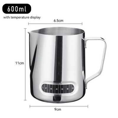 Kávékávé tejhabosító kancsó tejhabosító kancsó Rozsdamentes acél kancsó eszpresszó Barista kancsó tejeskanna Kávétartozékok